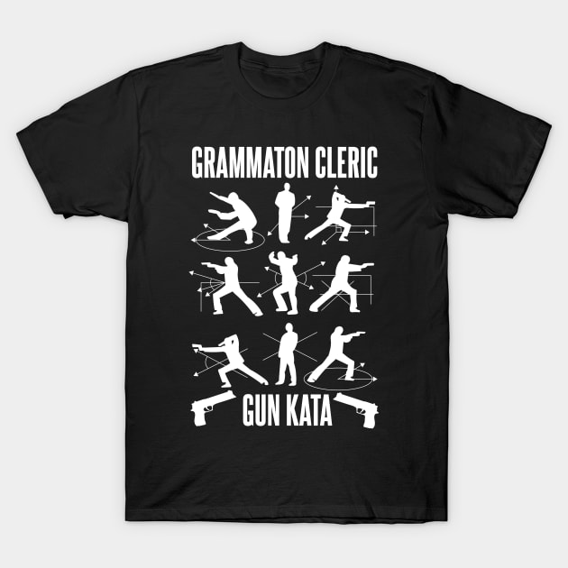 Grammaton Cleric Gun Kata T-Shirt by Meta Cortex